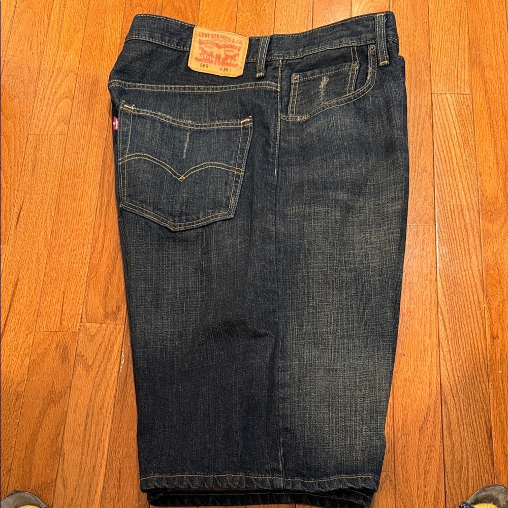 Levi's Dark Indigo Denim Shorts